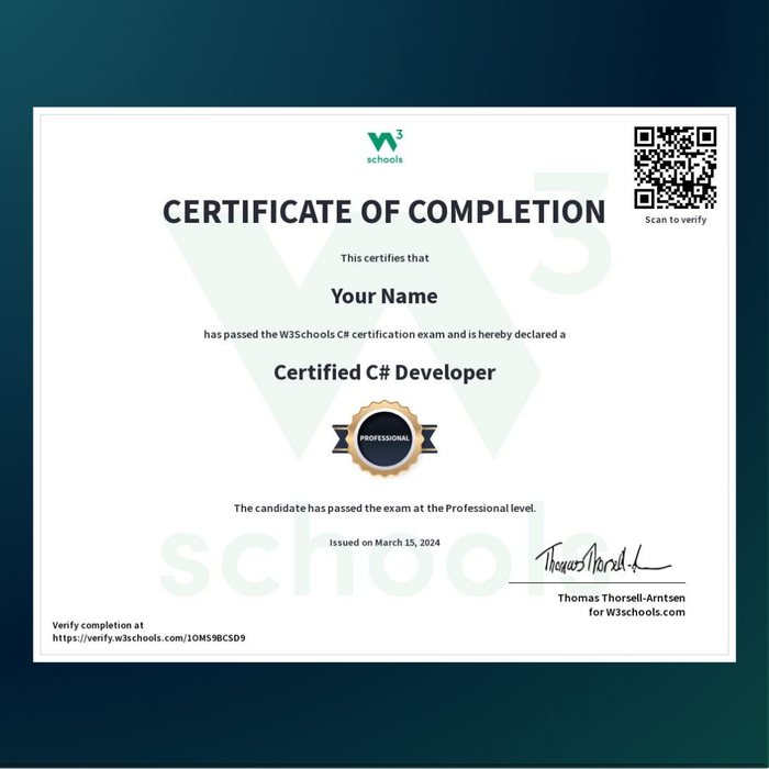 C# Certification Exam
